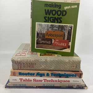 Woodworking Book Lot Making Wood Signs Spielman Special Edition Guide Sterling - Foto 1 di 11