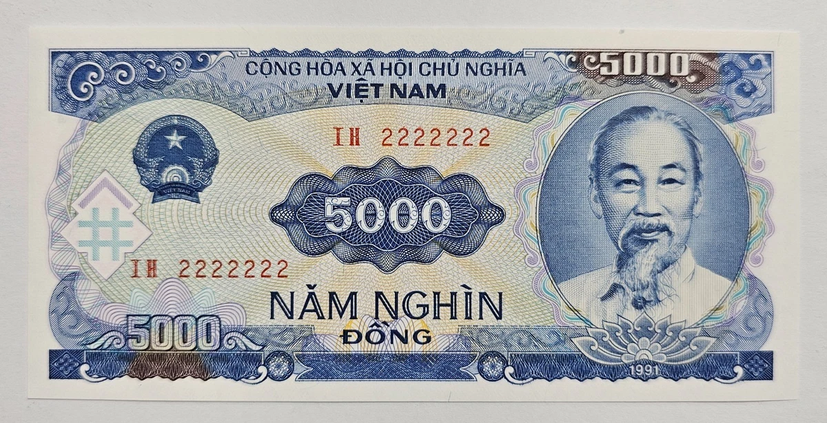 Vietnamese Paper Money 5,000 ₫ Denomination for sale | eBay