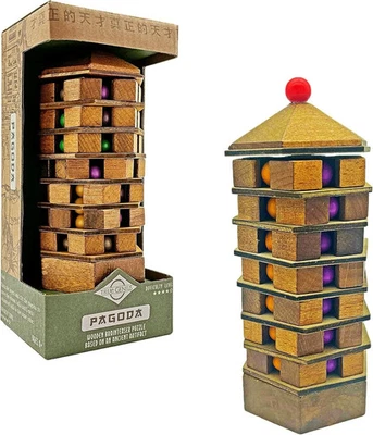Chinese Pagoda - Fun Brain Teaser Puzzle Gift - Image 1 of 4