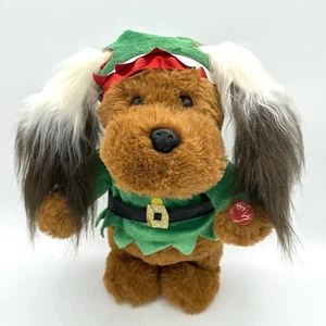 Holiday Time Christmas Animated Elf Dog Flapping Ears Dance We Are Santas Elves - Picture 1 of 20