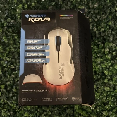 ROCCAT Kova Wired Optical Gaming Ambidextrous Mouse w/Multi-button design RGB - Image 1 of 4