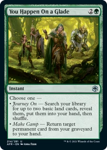 You Happen On a Glade - Adventures in the Forgotten Realms #214/281 MTG Magic Th - Picture 1 of 1