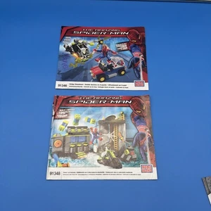 Mega Bloks Spiderman 91346 Bridge Showdown & 91348 Bedienungsanleitung nur Handbuch - Bild 1 von 2