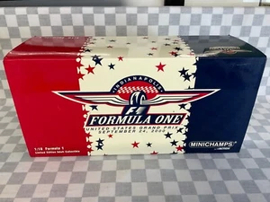1/18 MINICHAMPS ACTION F1 STATI UNITI GRAN PREMIO USA 2000 EVENT CAR EDIZIONE LIMITATA - Foto 1 di 11