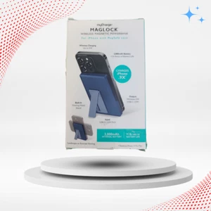 MyCharge Maglock 3000mAh/12W Wireless Charger + USB-C Power Bank - Blue - Picture 1 of 5