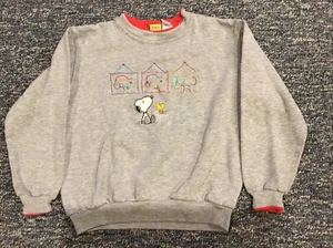 Vintage Peanuts Blitzz Snoopy Woodstock Gallery Sweatshirt Youth Med 10/12 EUC - Picture 1 of 15