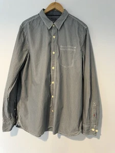 Men’s Fat Face Shirt Size XL White & Grey Stipe Excellent Condition - Picture 1 of 17