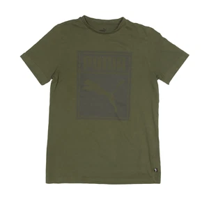 PUMA Sports T-Shirt Green Short Sleeve Boys 13-14Y - Picture 1 of 6