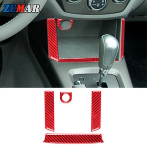 Cubierta de almacenamiento de consola central de fibra de carbono roja para Subaru Forester 2009-2013 - Imagen 1 de 11