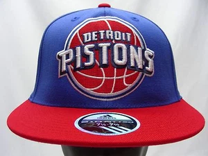 DETROIT PISTONS - NBA - ADIDAS - 7 1/4 to 7 5/8 SIZE FITTED BALL CAP HAT! - Picture 1 of 7