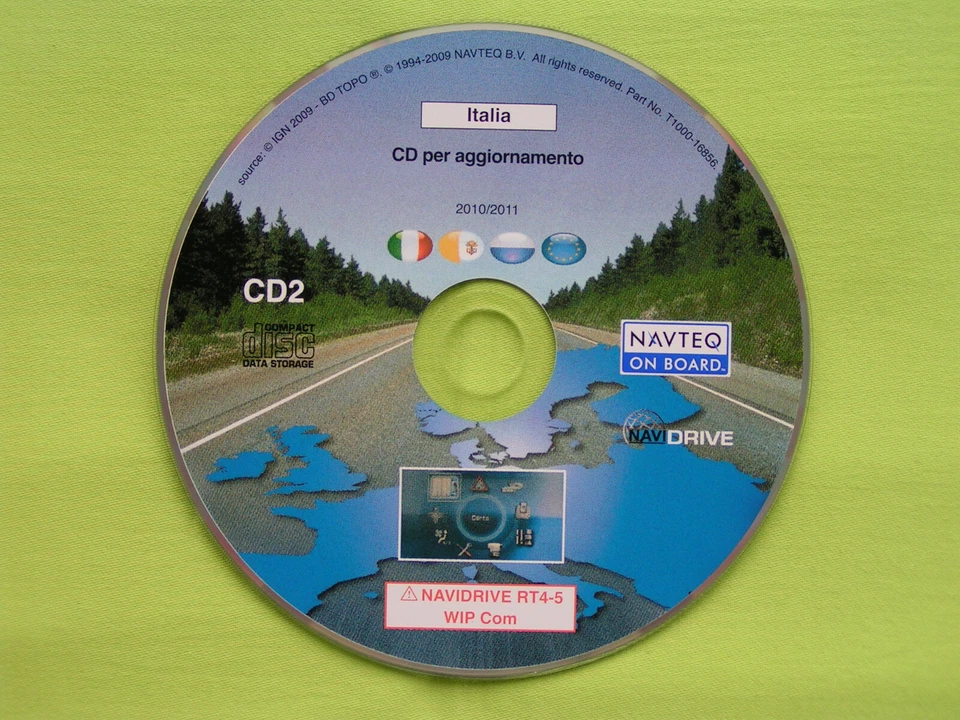 NAVIGATION CD WIP COM RT4 RT5 ITALIEN 2011 CITROEN C4 C5 C6 PEUGEOT 207 307 407 - Bild 1 von 1