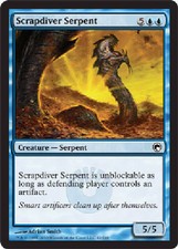 SCRAPDIVER SERPENT FOIL Scars of Mirrodin MTG Magic the Gathering Cards DJMagic