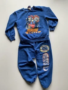 Vintage 80’s Nintendo Power Player YOUTH sweater And Pants Set - Picture 1 of 7