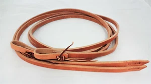 Arnés pesado de roble Hermann riendas divididas lazos de agua tachuelas de caballo tamaños nuevo - Imagen 1 de 3