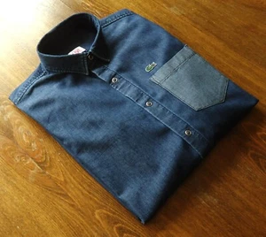 Lacoste Gr. S/39 Herrenjeans Shirts blau Denim - Bild 1 von 13