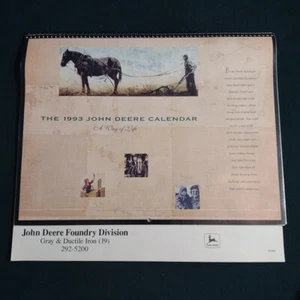 The 1993 JD calendar - A Way of Life - JD Foundry Division: Gray & Ductile Iron - Picture 1 of 7