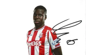 STOKE: KURT ZOUMA SIGNED 6x4 2017/2018 PORTRAIT PHOTO+COA **PROOF** - Picture 1 of 2