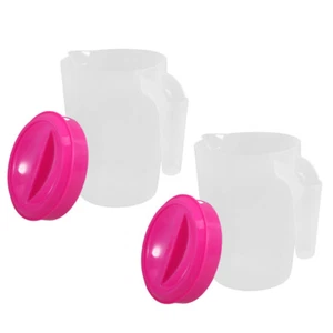 2 Pcs Cold Water Bottle Pitcher Beverage Dispenser Fridge Kettle - Picture 1 of 12