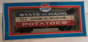 Model Power HO Scale Bar Maine Kartoffeln Holz Kühlwagen 9012 - Bild 1 von 8