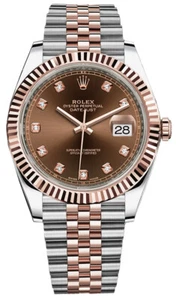 Rolex Datejust 41, 126331, Steel & Gold, Chocolate Diamond Dial, Jubilee Brac... - Picture 1 of 3