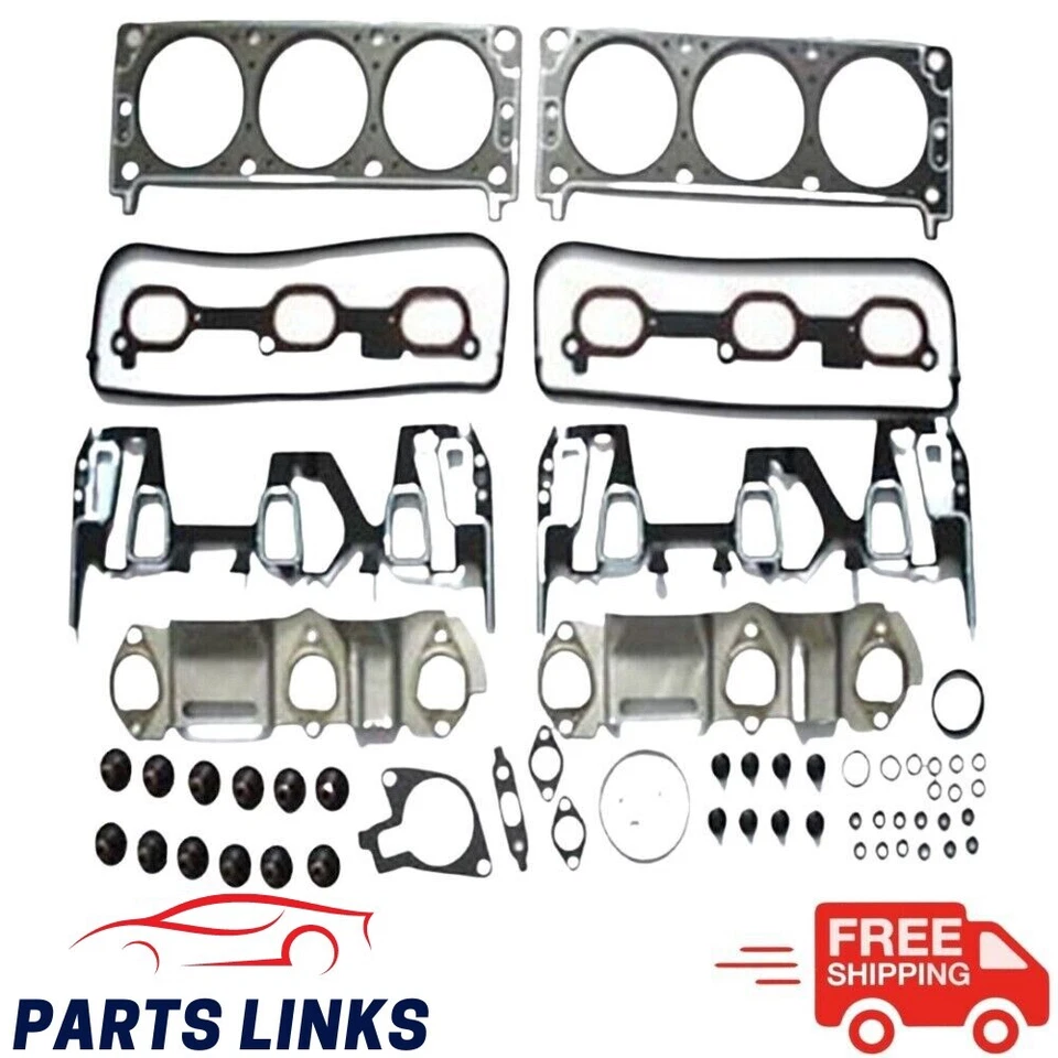 New Cylinder Head Gasket Set For Chevrolet Buick Pontiac 3.4L 207 V6 HS33401C1 - Image 1 of 2