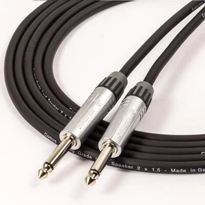 Cable altavoz mono conector amplificador de guitarra a cabina. 2 postes cabeza a plomo de gabinete. PRO - Imagen 1 de 5