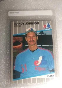 1989 Fleer RC #381 Randy Johnson Rookie (Blacked Out) - Bild 1 von 2
