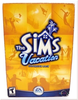 Sims: Vacation Expansion Medium Box Life Simulator PC CD-ROM Video Game 2002 - Image 1 of 4