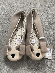 Ladies New Dog Slippers Size 5