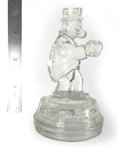 Barney Google Comic Character Clear Glass Candy Container (Circa 1920's) - Picture 1 of 8