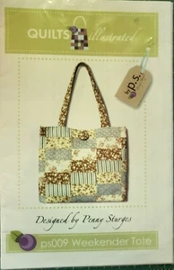 "Weekender Tote" ©2005-2012 Quilts Illustrated Sewing Craft Pattern #ps009 UNCUT - Bild 1 von 2