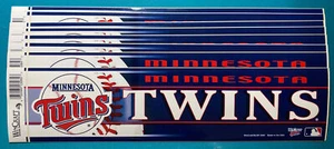 Minnesota TWINS VINYL Bumper Sticker MLB by Wincraft LICENSED MADE in the U.S.A. - Picture 1 of 3