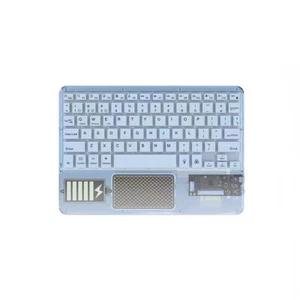 Wireless Bluetooth keyboard Transparent shell touchpad Backlight mute ultrathin - Picture 1 of 13