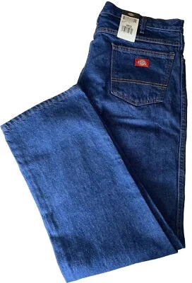 Dickies Classic Straight Fit Blue Jeans Men’s Size 38x32 New - Image 1 of 4