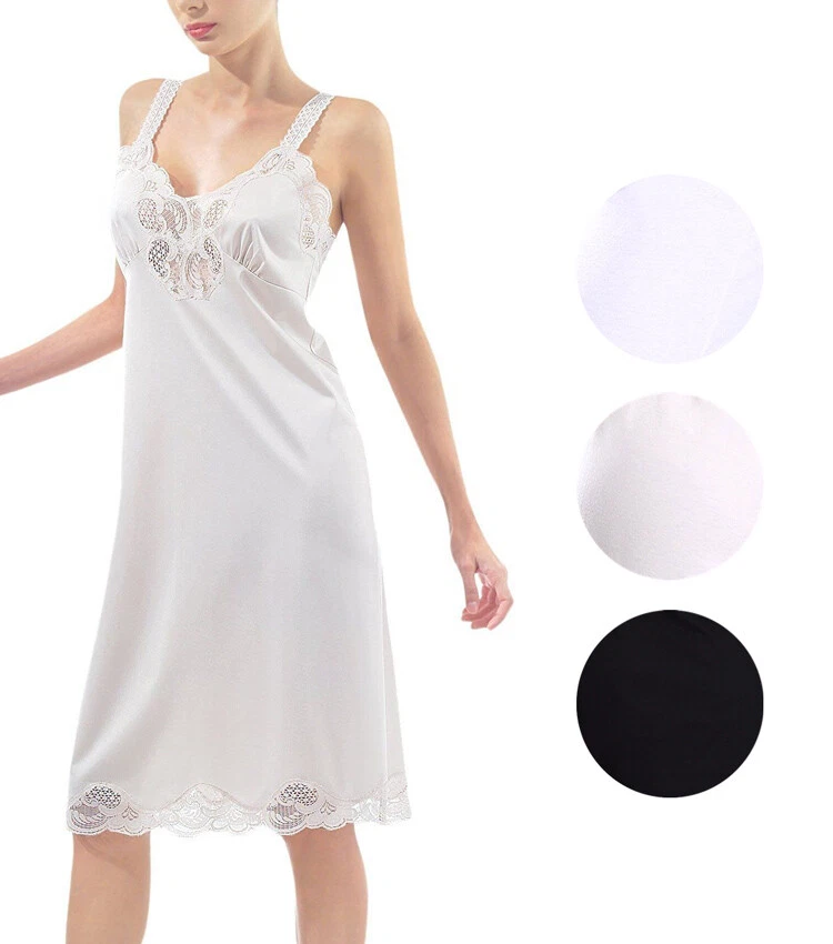 Correa ajustable para mujer talla grande nailon Ilusion ribete de encaje completo #1112 Foto 1 de 1