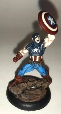 Painted Knight Models Marvel Universe Miniatures Game: Captain America - Image 1 of 2