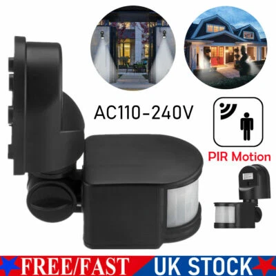 Outdoor 180° Degree Security PIR Motion Movement Sensor Detector Switch 240V UK - Image 1 of 4