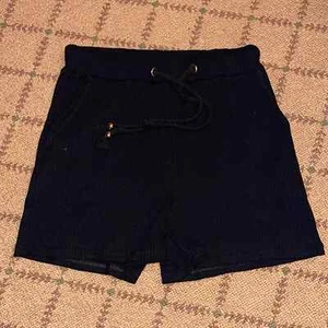ribbed jersey shorts w gold on ties M - Picture 1 of 6