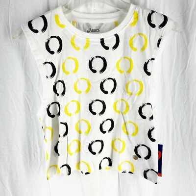 Top corto cuadrado DOJO amarillo rendimiento talla XS de ASICS para mujer Foto 1 de 4