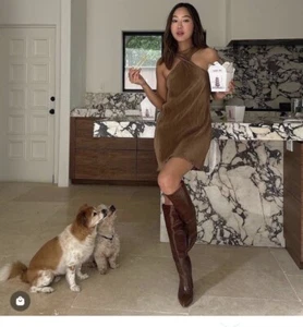 Song Of Style Bronze Mini Dress Size S - Picture 1 of 7