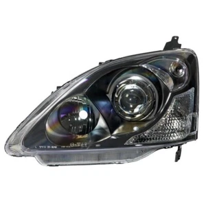 AS Pair LED DRL Halo Ring Eye Headlights Honda Civic HB 01-05 Black Chrome LHD - Picture 1 of 1