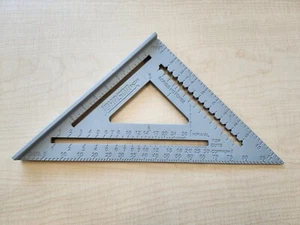 Johnson Wasserwaage & Werkzeug RAS-120 Aluminium Sparren Vierkant mit Handbuch, 12", silber, 1 - Bild 1 von 3