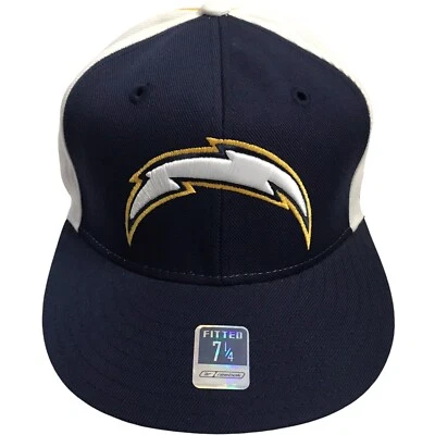 Los Angeles Chargers Reebok Basic Logo 7 1/4 Fitted Cap Hat $28 San Diego - Image 1 of 4