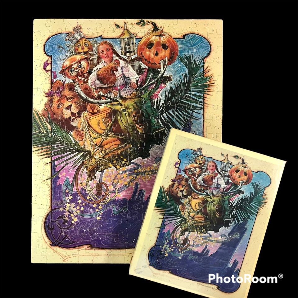 COMPLETE Vtg 1985 Disney Return to OZ 204 Pc Puzzle Tik-Tok Jack Pumpkinhead - Image 1 of 4