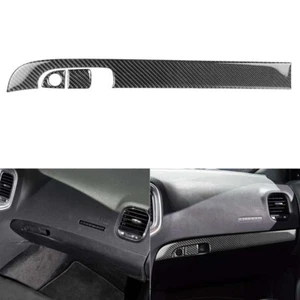 Real Carbon Fiber Interior Dashboard Panel Strip Trim Fit For Charger 2011-2014 - Foto 1 di 8