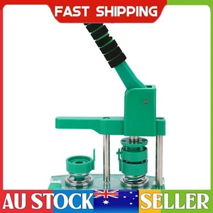 32mm Child-Friendly Green Pin Maker with Accessories and Instructions - Picture 1 of 18