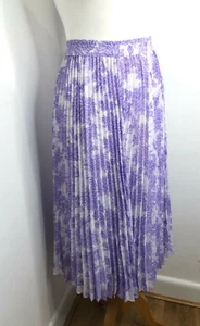 Whistles floral pattern print pleated plisse A line midi skirt 10 VGC summer - Picture 1 of 8