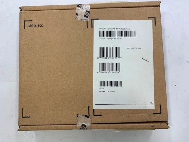 407337-B21- HP 1M External Mini SAS Cable - Image 1 of 1