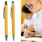 10PCS Bamboo Press Ballpoint Pen 2-in-1 Stylus Pen  School Office