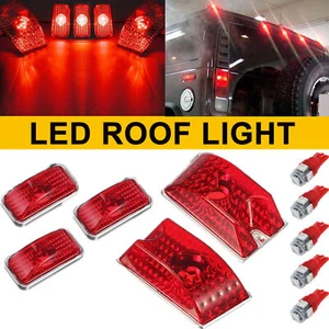 5Pcs Red LED Cab Roof Top Marker Ruuning Lights for Hummer H2 SUT SUV 2003-2009 - Picture 1 of 10